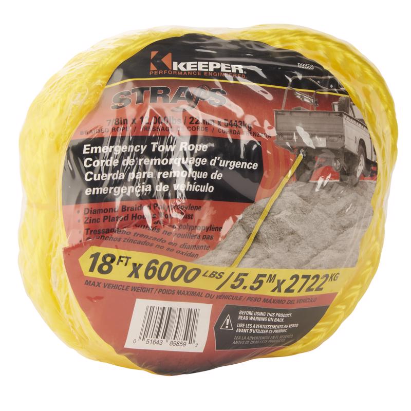 TOW ROPE 18FT 6000