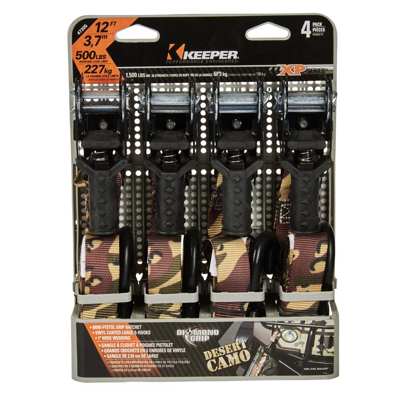 TIE DOWN RTCH BLK 12'4PK