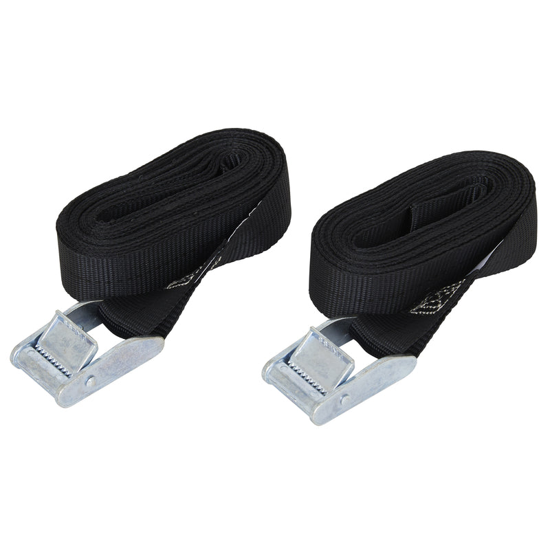 Keeper 1 in. W X 13 ft. L Black Lashing Strap 200 lb 2 pk
