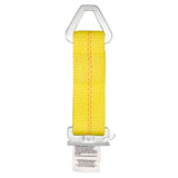 Keeper 2 in. W X 7 in. L Yellow E-Track Tie-Off 2000 lb 1 pk
