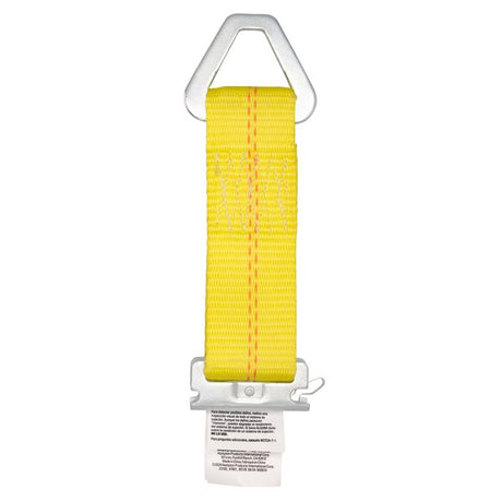 Keeper 2 in. W X 7 in. L Yellow E-Track Tie-Off 2000 lb 1 pk