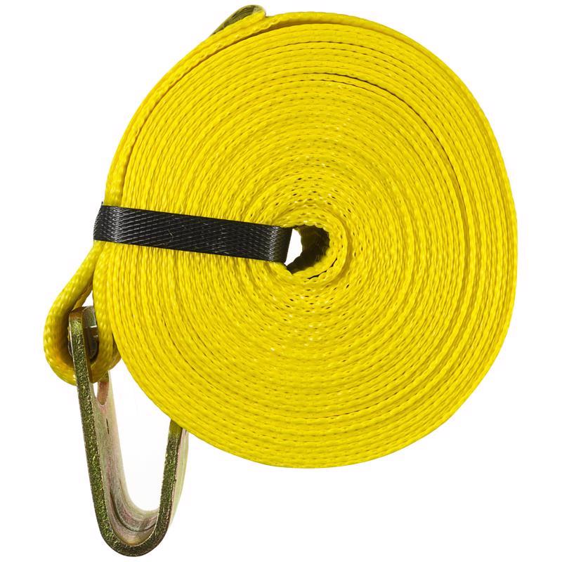 Keeper 4 in. W X 30 ft. L Yellow Winch Strap 5000 lb 1 pk