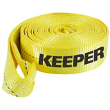 Keeper 3 in. W X 30 ft. L Yellow Vehicle Recovery Strap 15000 lb 1 pk