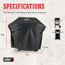 Weber Spirit 200 & Spirit II 200 Series Black Grill Cover