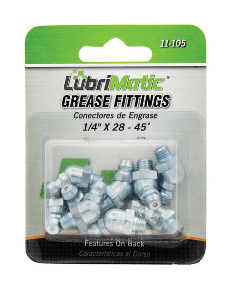 FITTING GRSE 1/4"X28 45D