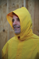 Boulder Creek Yellow PVC-Coated Rayon Three Piece Rain Suit Medium