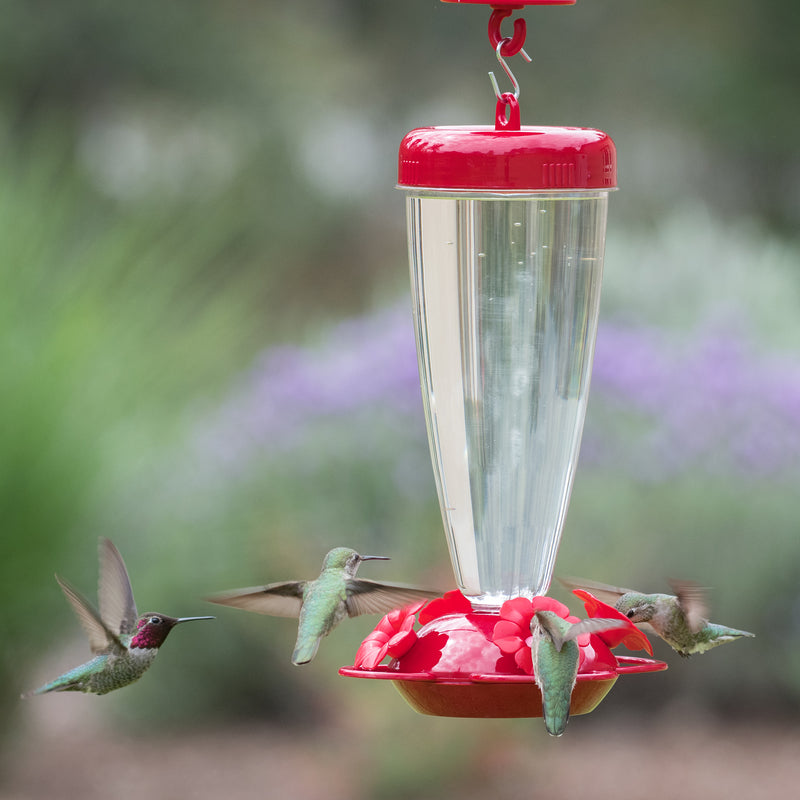 Perky-Pet Hummingbird 24 oz Plastic Nectar Feeder 4 ports