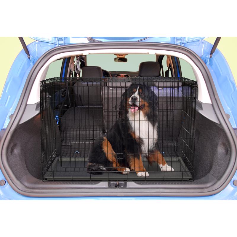 Pet Essentials Extra Large Steel Dog Crate Black 32.5 in. H X 30.25 in. W X 48.75 in. D