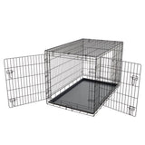 Pet Essentials Small Steel Dog Crate Black 20 in. H X 18 in. W X 24 in. D