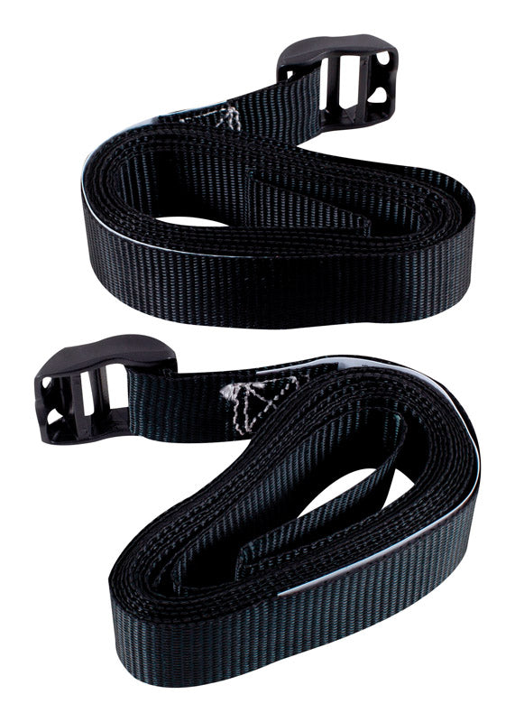 LASHING STRAP BLK 8' 2PK