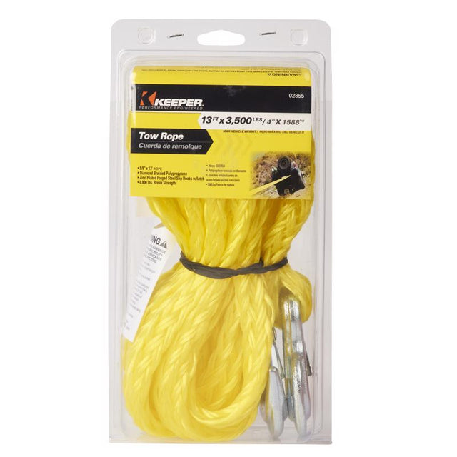 TOW ROPE YELLOW 13'L