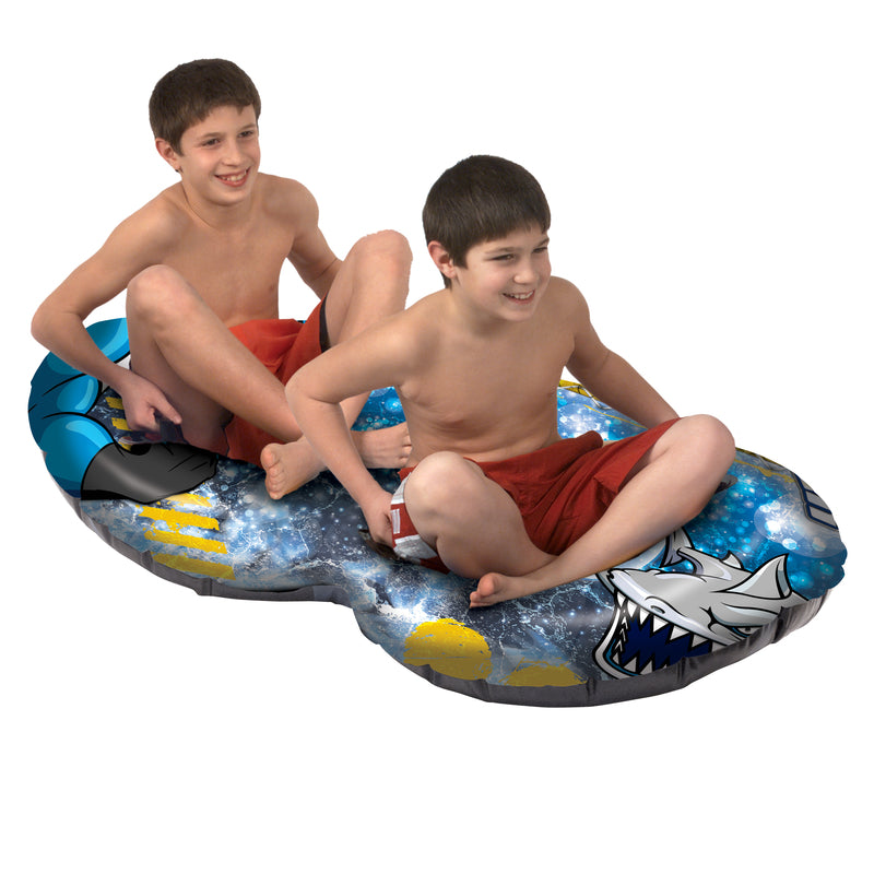 Emsco ESP Gemini Dual-Rider Inflatable PVC Snow Tube 61 in.