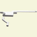 Prime-Line White Steel Left Single-Arm Casement Window Operator For Steel Framed Windows