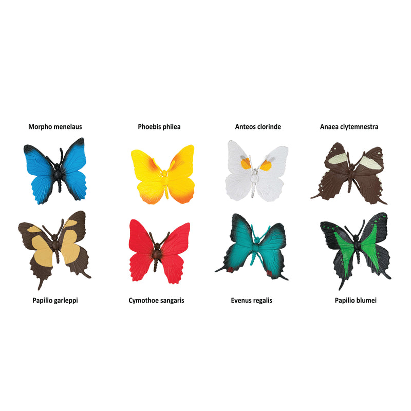 Safari Ltd. Toobs Butterflies Toy 8 pc