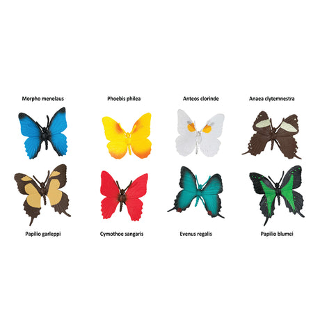 Safari Ltd. Toobs Butterflies Toy 8 pc
