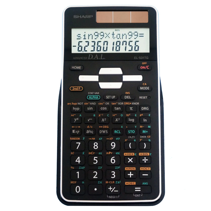 Sharp Black 12 digit Solar Powered Scientific Calculator