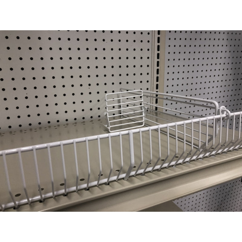 White Steel Shelf Divider 3 in. H X 16 in. L 20 pk