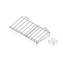 24 in. W X 12 in. D Black Steel Shelf 1 pk