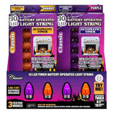 HLWN BULB LIGHT PURP/ORG