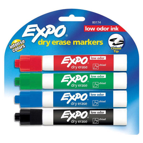 MARKER DRY ERASE 4 CT