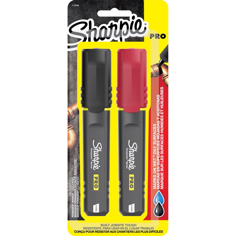 MARKER PRO BLK/RED 2PK