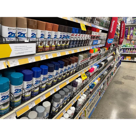 3.7 in. H X 48 in. W X 16 in. D Black Metal Spray Paint Display