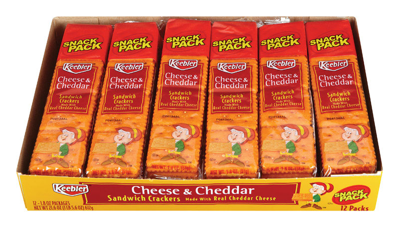 Keebler Cheese and Cheddar Crackers 1.8 oz Pouch