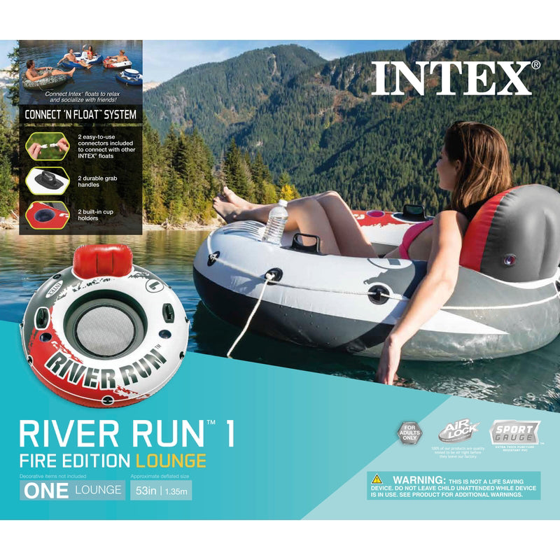 Intex River Run Red Vinyl Inflatable Floating Tube