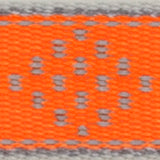 LupinePet Reflective Orange Diamond Nylon Dog Leash