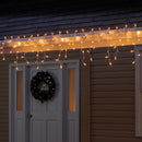 Celebrations Incandescent Mini Clear 100 ct Icicle Christmas Lights 5.67 ft.