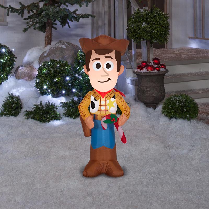 Disney LED White Toy Story Woody 3.5 ft. Inflatable