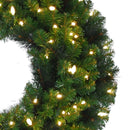 Celebrations Platinum 36 in. D LED Prelit Warm White Mixed Pine Christmas Wreath