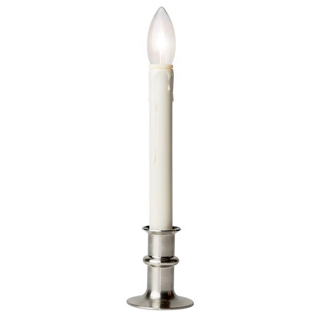 WINDOW CANDLE WHT/SLVR