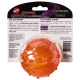 Spot Play Strong Scent-Sations Orange TPR Ball Dog Toy 3.25 in. 1 pk
