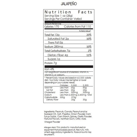 Carolina Nut Co. Jalapeno Peanuts 12 oz Can