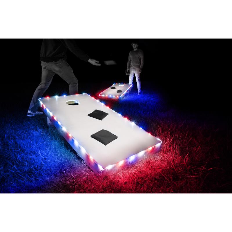 Brightz Toss Brightz Patriotic Corn Hole LED ABS Plastics 1 pk