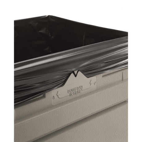 42 gal Waste Container Black with ACE Logo 42 in. H X 19 in. W X 19 in. L