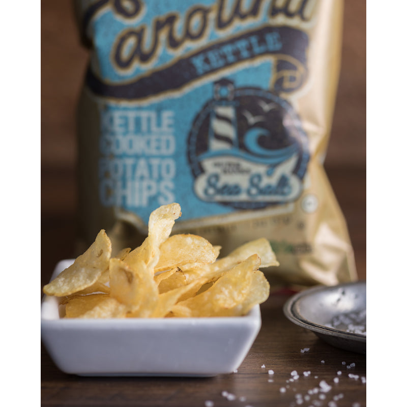 1 in 6 Snacks Carolina Outer Banks Sea Salt Potato Chips 5 oz Bagged