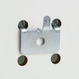 1 in. Silver Metal Slat Wall and Peg Board Peg Hook Back 2 pk