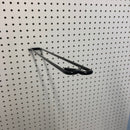 18 in. 187 Black Metal Display Brooms Peg Hook 1 pk