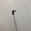 16 in. 250 Black Metal Display Brooms Peg Hook 1 pk
