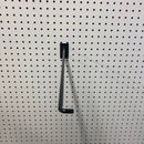 16 in. 250 Black Metal Display Brooms Peg Hook 1 pk