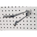 10 in. 250 Silver Metal Peg Board Hooks Peg Hook 50 pk