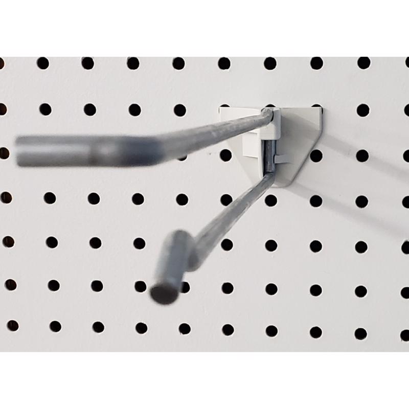 14 in. 250 Silver Metal Peg Board Hooks Peg Hook 50 pk