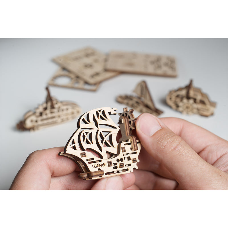 UGears U-Fidget 3D Puzzle Model Wood Natural
