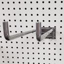 12 in. 375 Silver Metal Double Arm Heavy Duty Utility Display Hooks Peg Hook 5 pk
