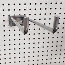 12 in. 375 Silver Metal Double Arm Heavy Duty Utility Display Hooks Peg Hook 5 pk