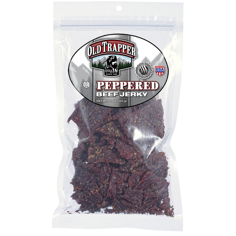 BEEF JERKY PEPPERED 10OZ