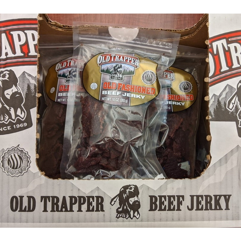 Old Trapper Hot & Spicy Beef Jerky 10 oz Bagged