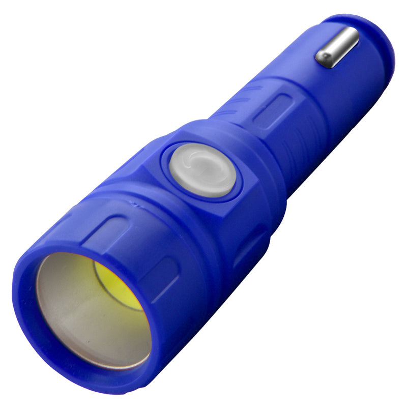 Blazing LEDz 80 lm Blue/Red LED Rechargeable Flashlight